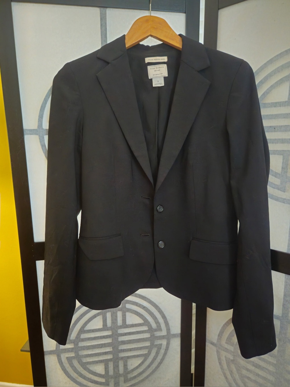 Club Monaco Blazer. Italian tropical wool.